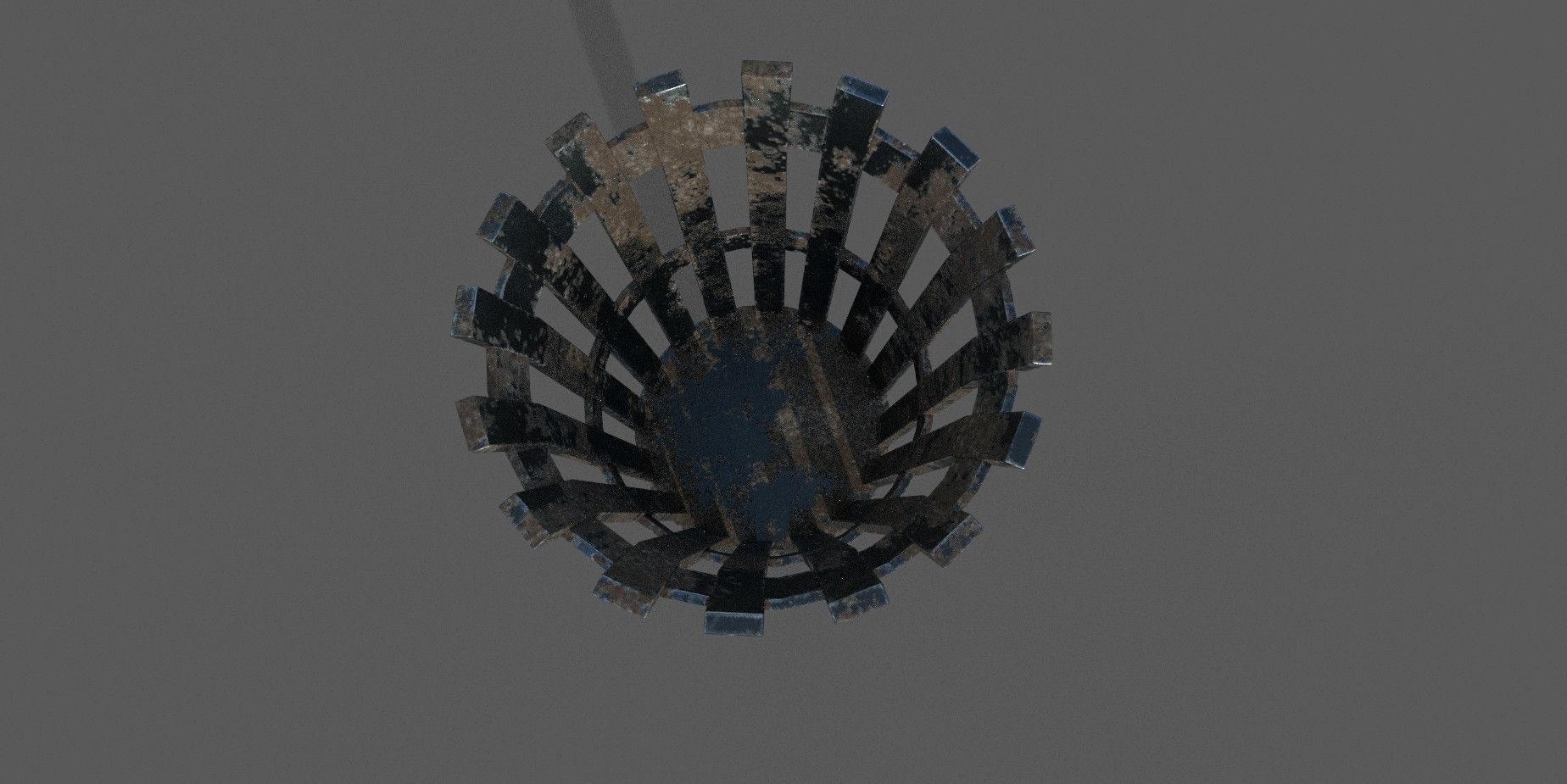 Medieval Standing Torch Low-poly 3D model Low-poly 3D model_6