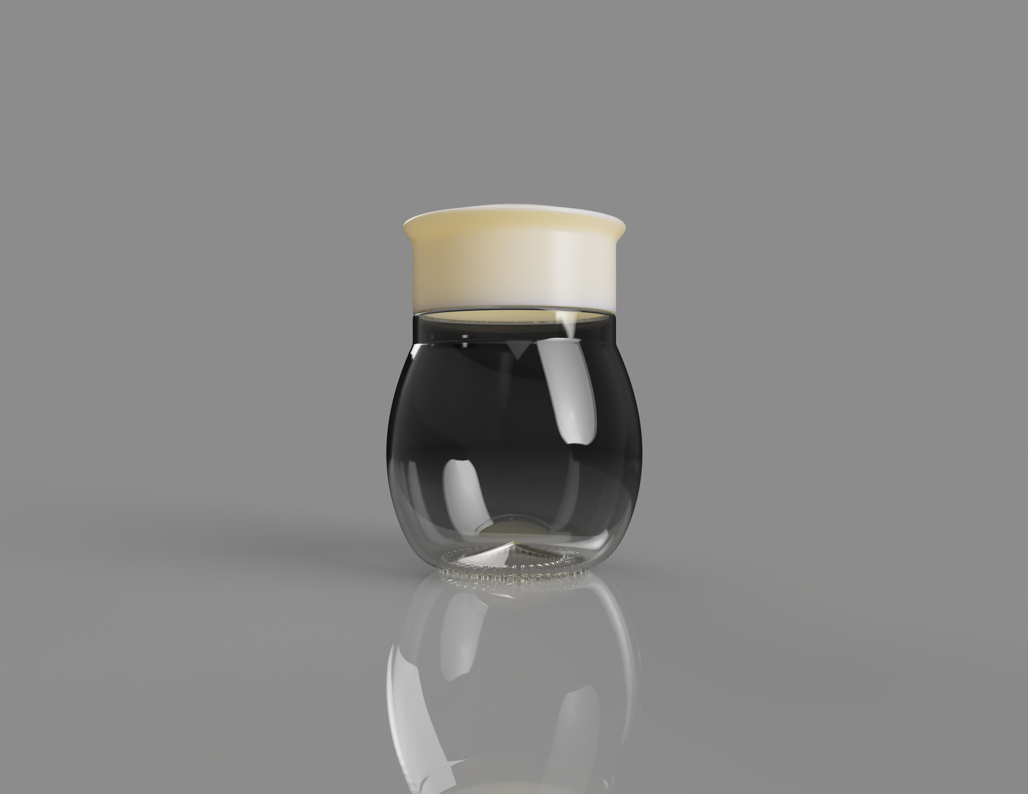 Shaker Realistic glass bottle 3D print model_2