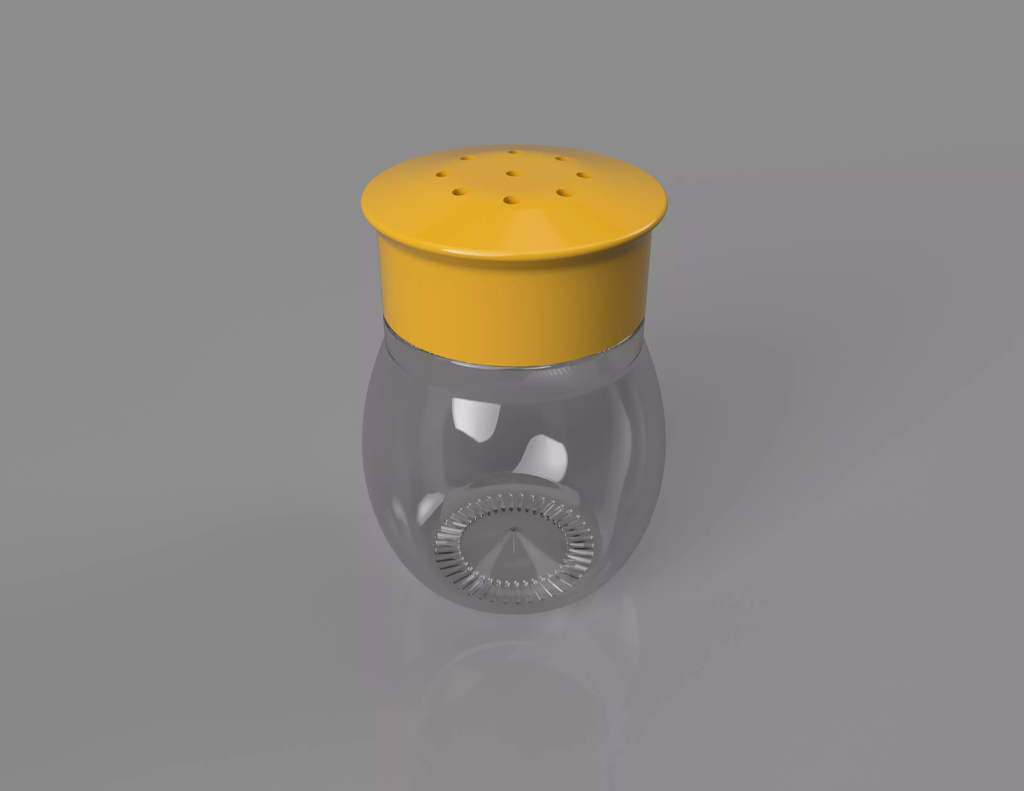 Shaker Realistic glass bottle 3D print model_0