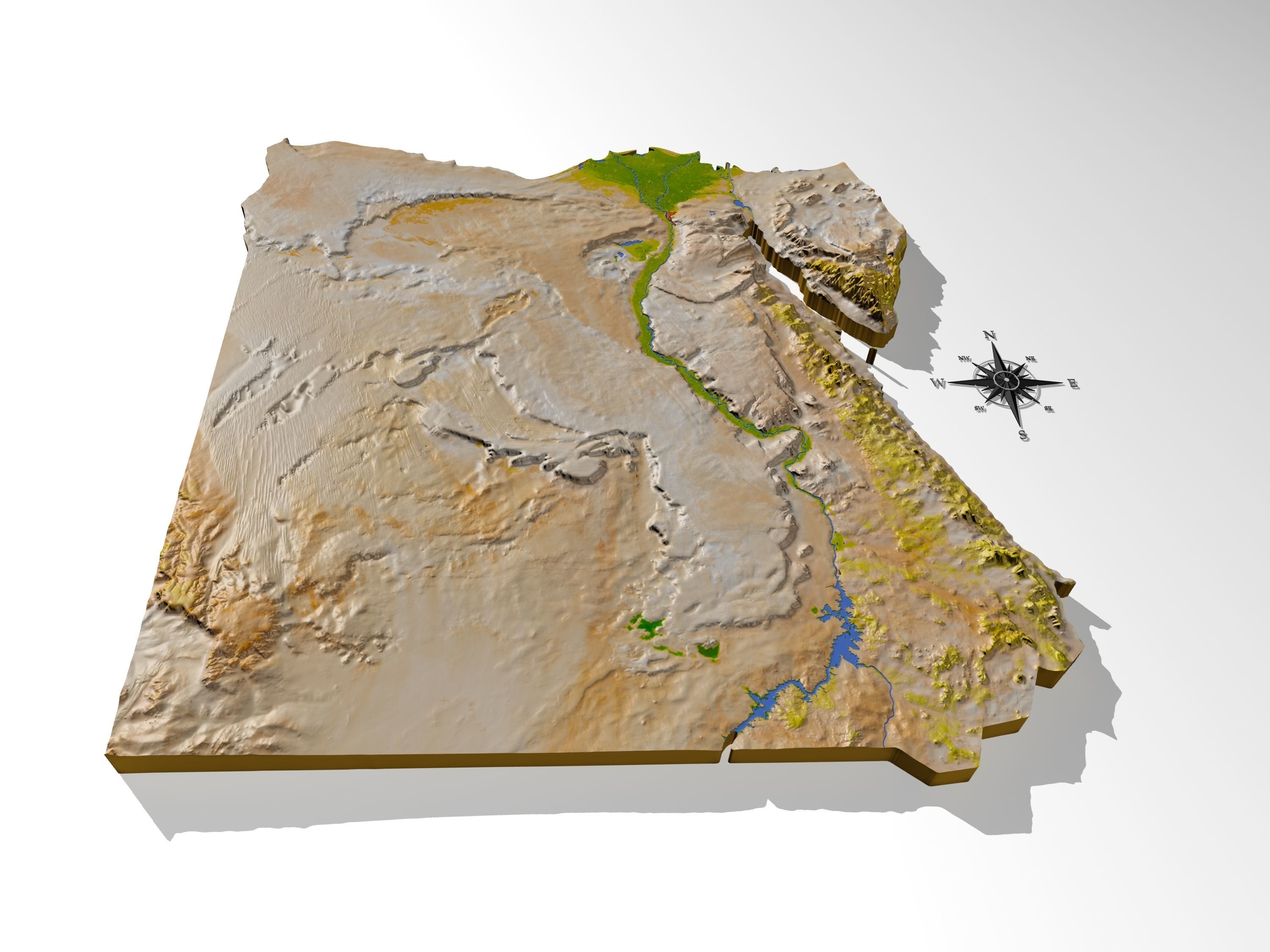 Egypt High resolution 3D relief maps 3D model_7