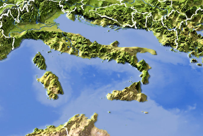 Europe High resolution 3D relief maps 3D model_2