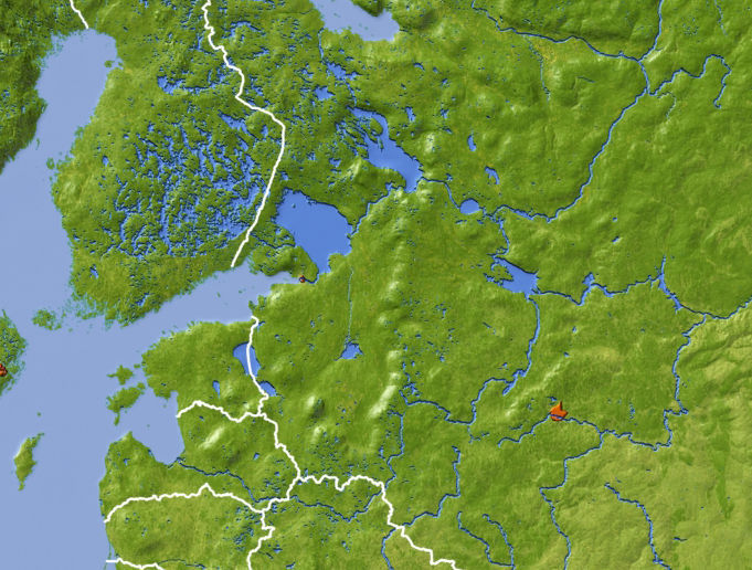 Europe High resolution 3D relief maps 3D model_7