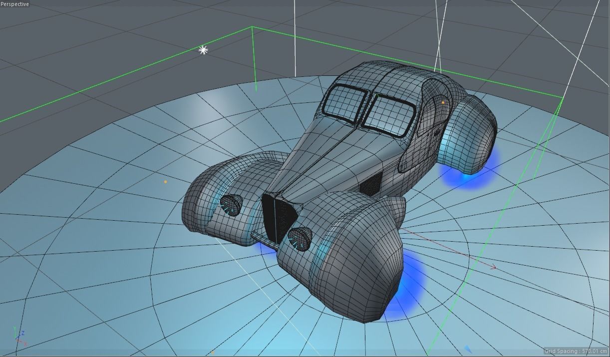 Bugatti type 57  futuristic special edited 3D model_7