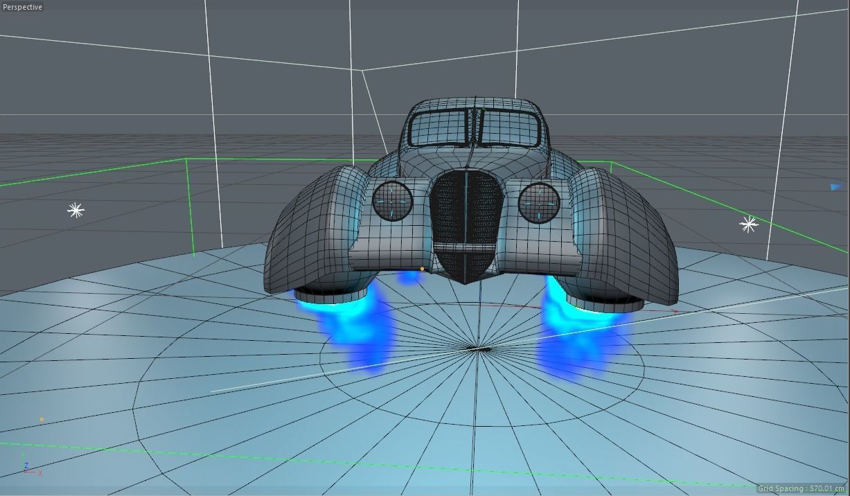Bugatti type 57  futuristic special edited 3D model_9