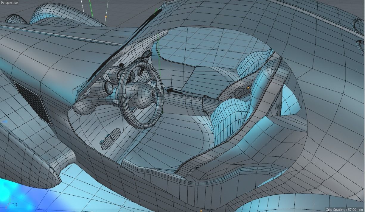 Bugatti type 57  futuristic special edited 3D model_10