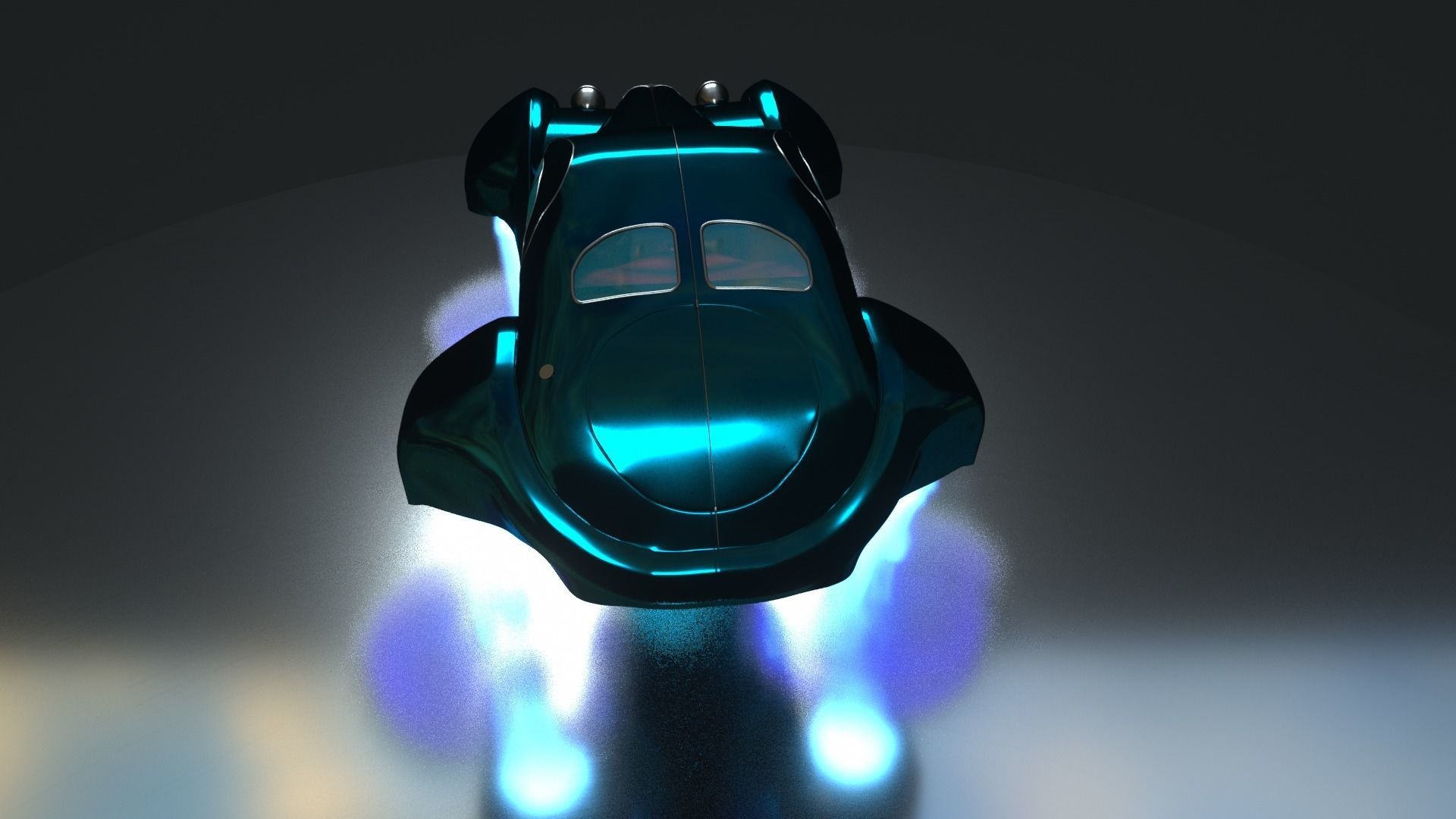 Bugatti type 57  futuristic special edited 3D model_4