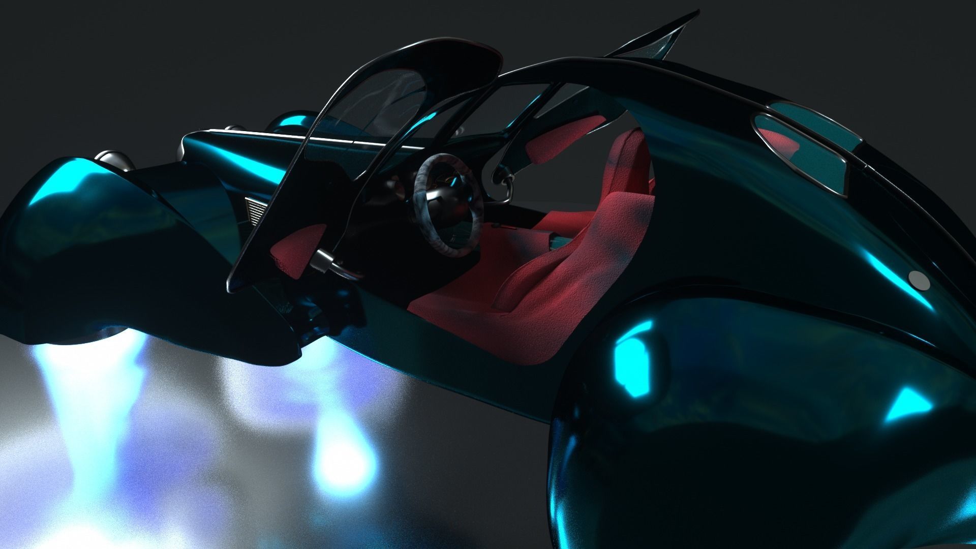 Bugatti type 57  futuristic special edited 3D model_6