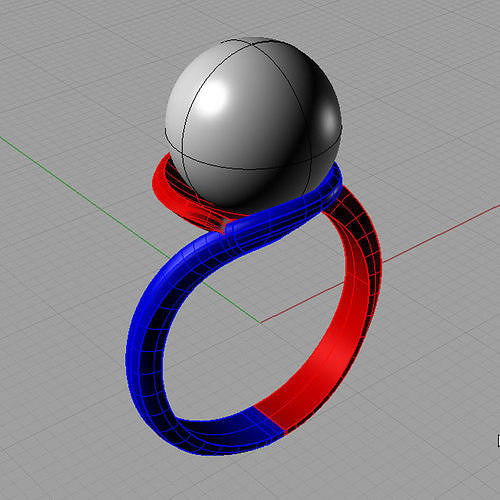 Ring perl anello perla thaiti 3D print model AP06 3D print model