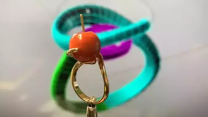 Ring perl anello perla thaiti 3D print model AP07