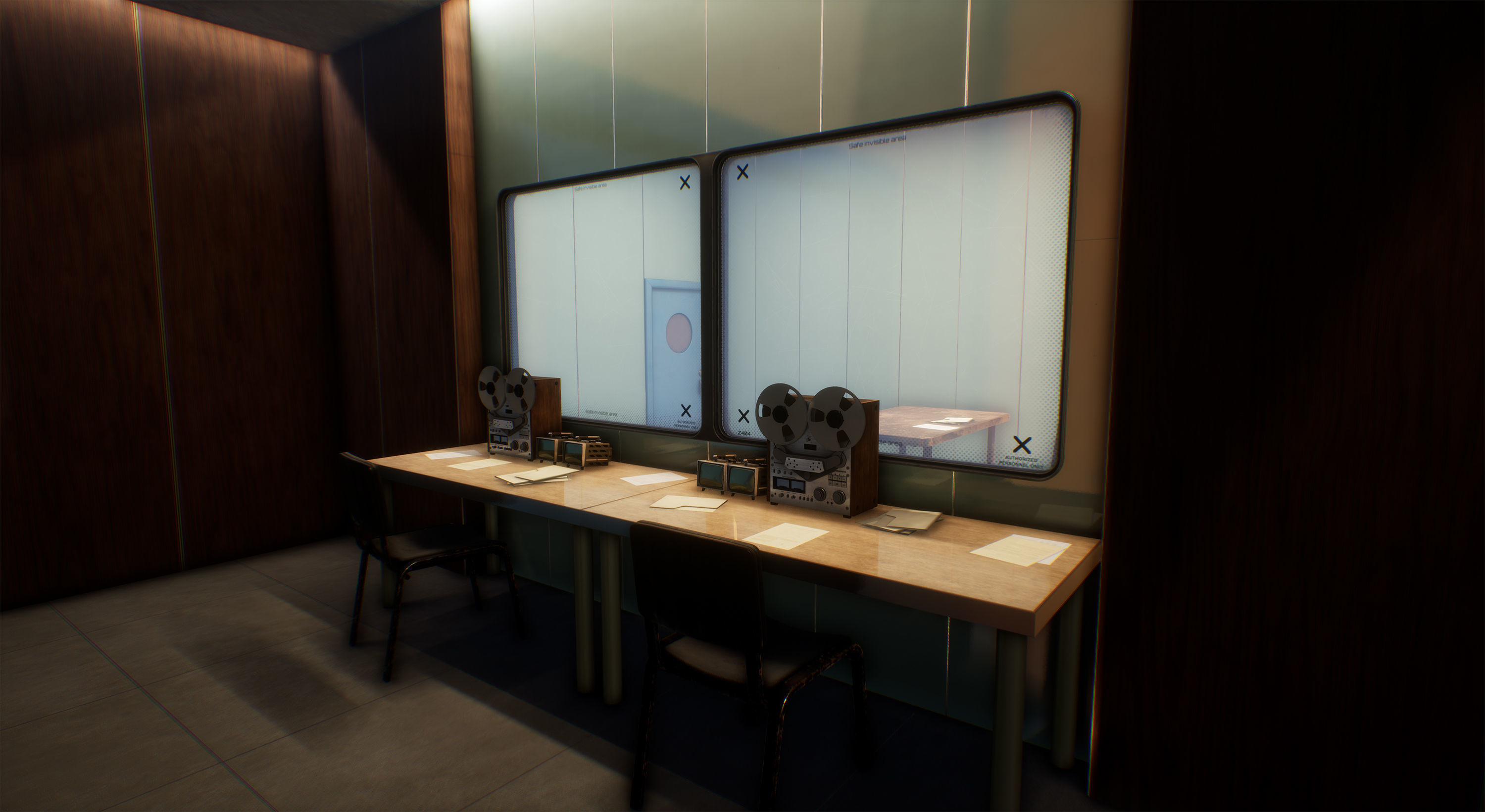 Prison Low-poly 3D model_7