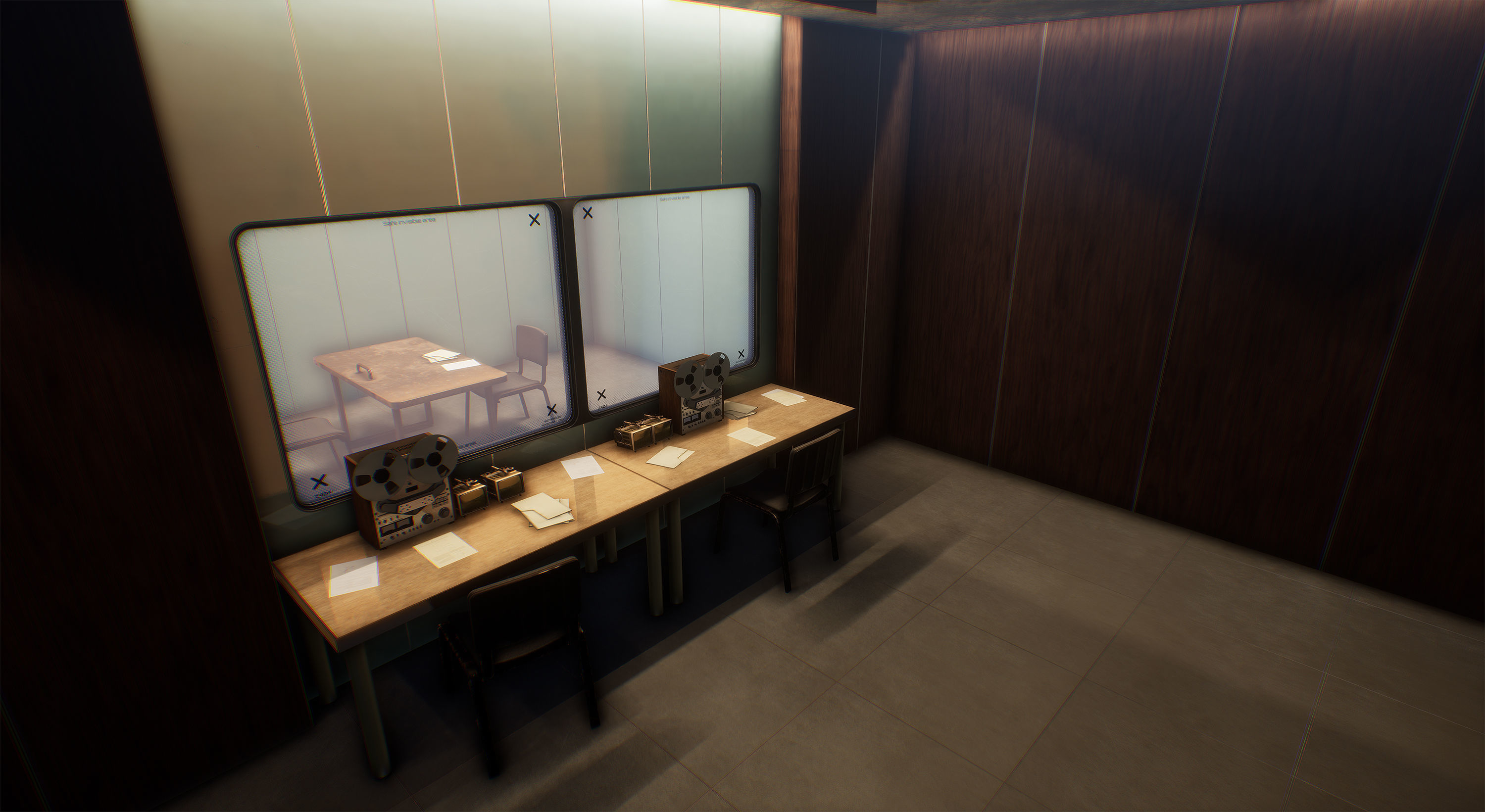 Prison Low-poly 3D model_11