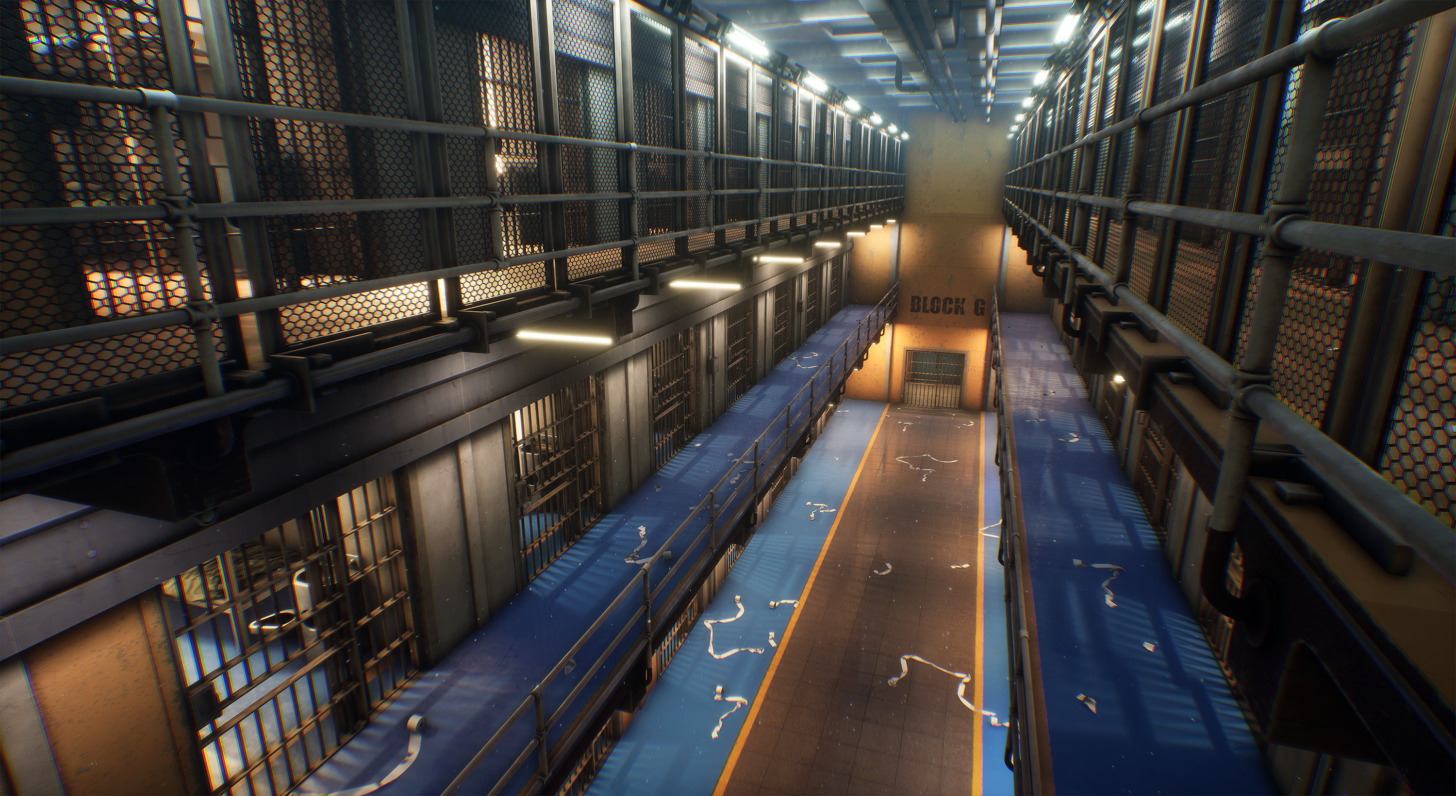 Prison Low-poly 3D model_14