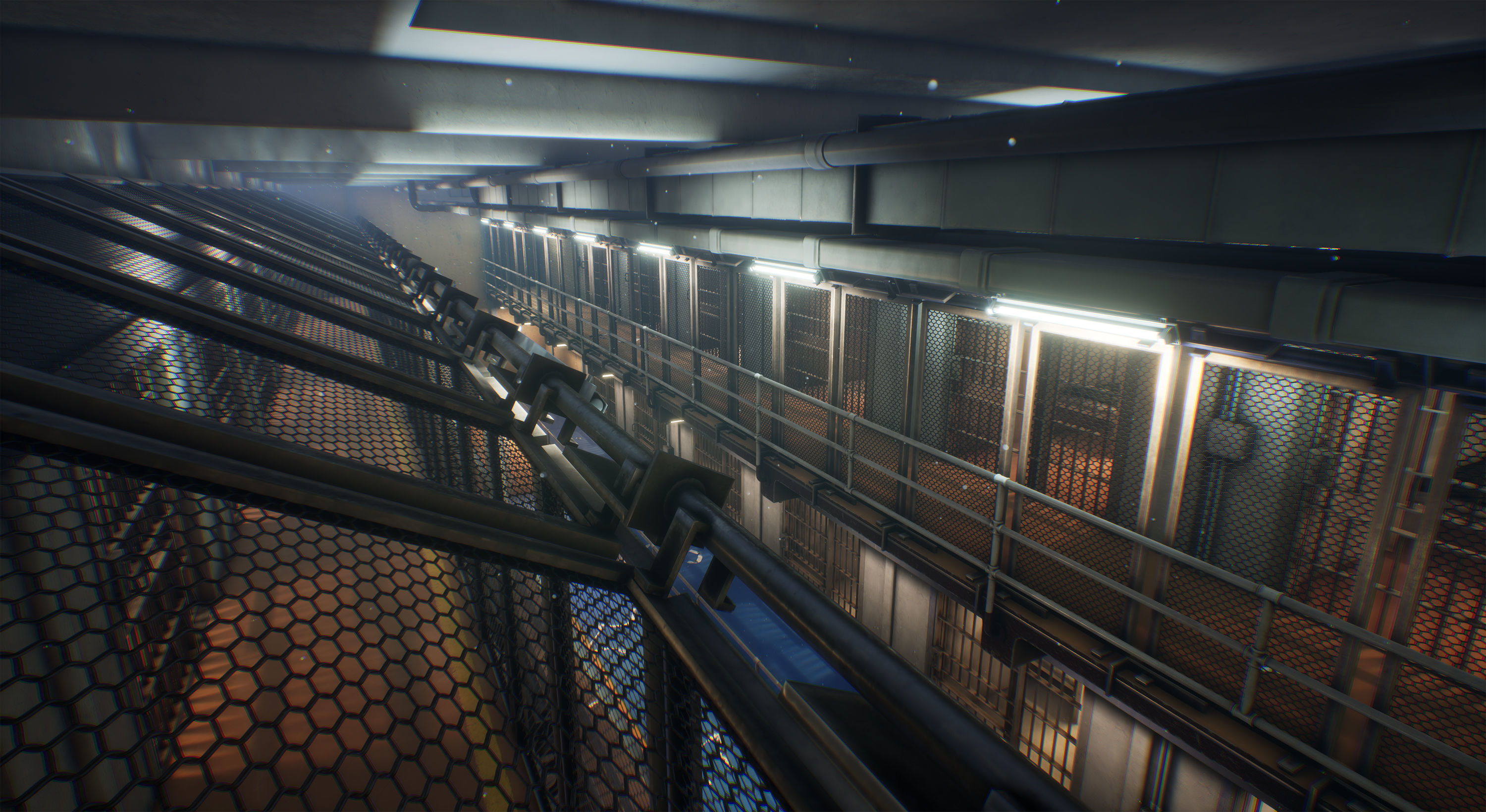 Prison Low-poly 3D model_3