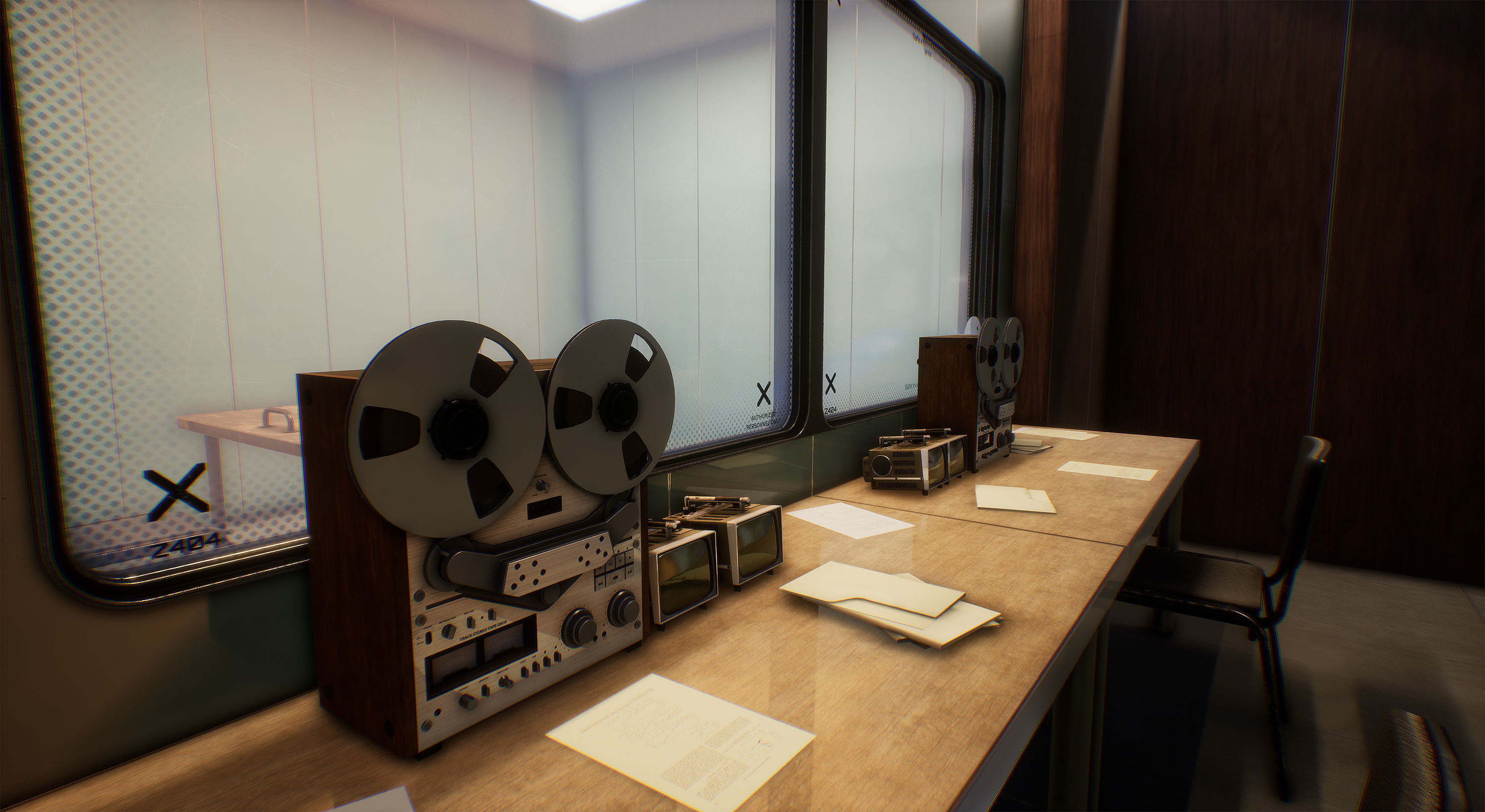 Prison Low-poly 3D model_8