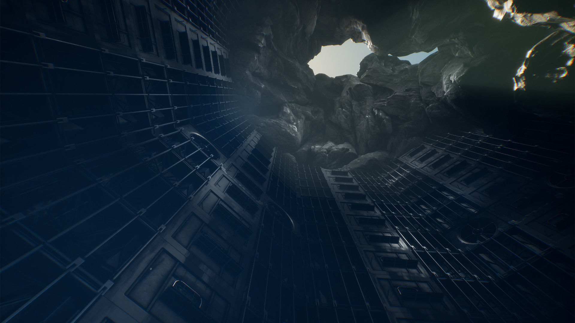 SCI-FI Laboratory Low-poly 3D model_1