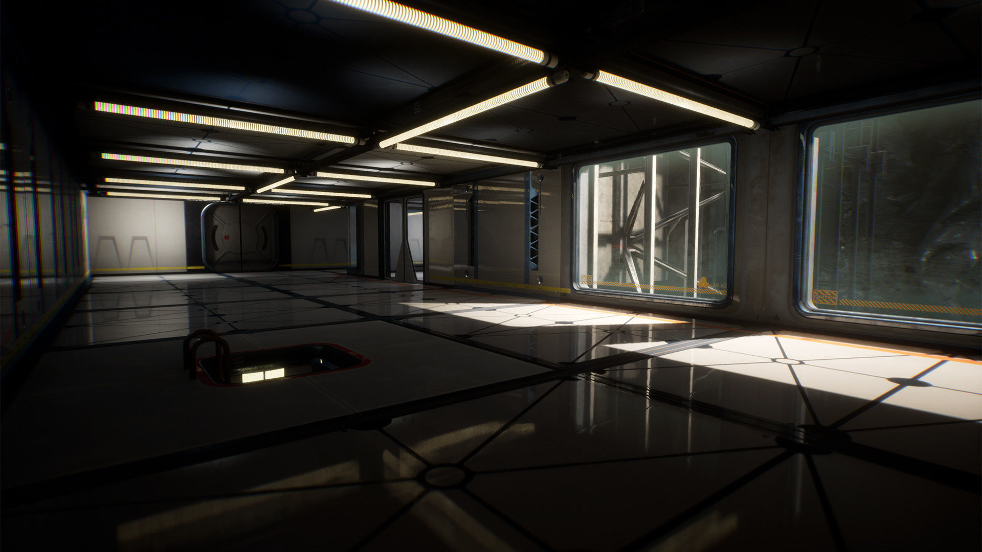 SCI-FI Laboratory Low-poly 3D model_14