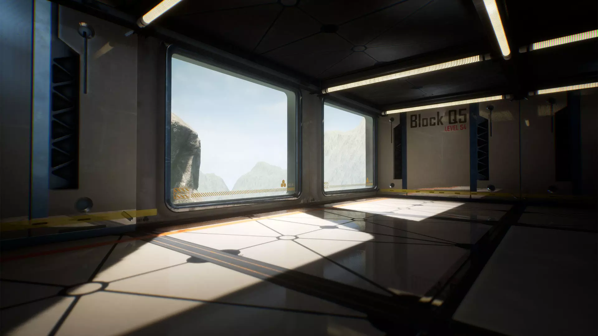 SCI-FI Laboratory Low-poly 3D model_0