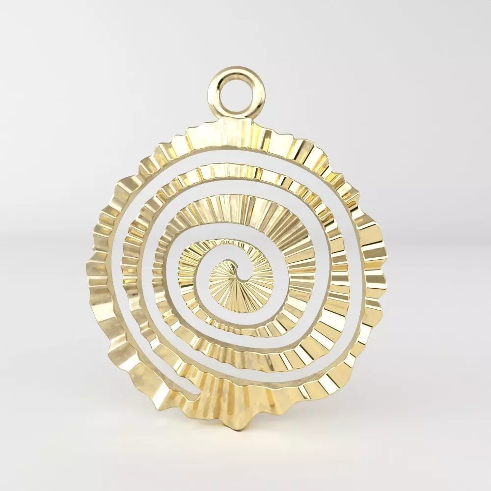 Spiral pendant 3D print model