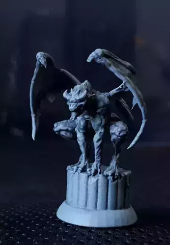 Gargoyle figurine of demon