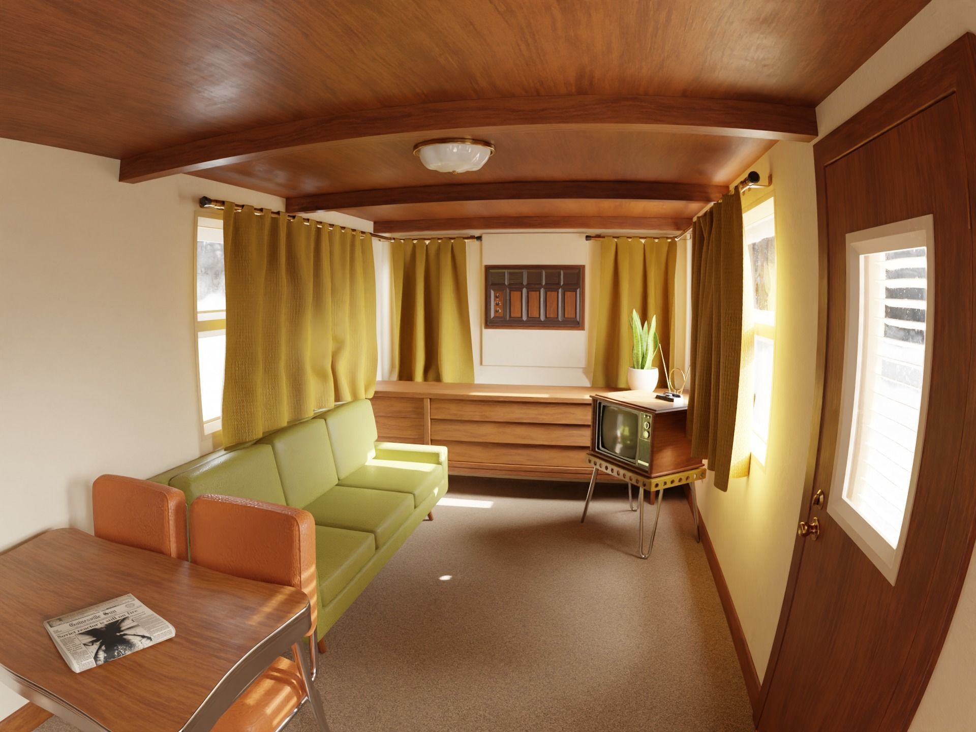 Mobile Home Free 3D model_4