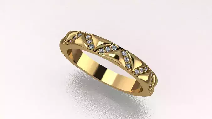 Rings gold ring with diamonds