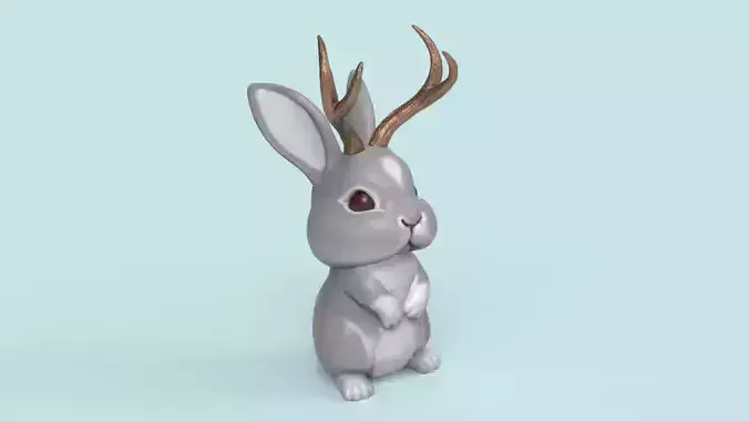 Cute Jackalope STL for