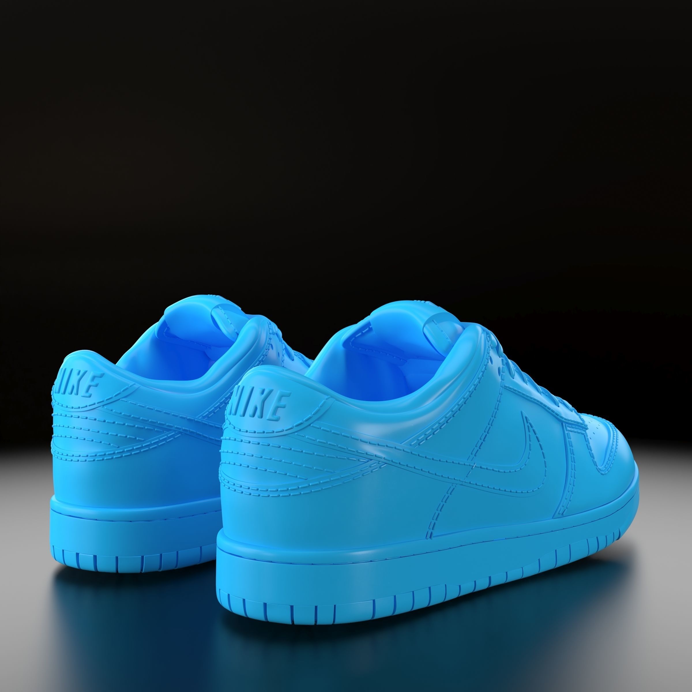 Nike Dunk Low  3D print model_2
