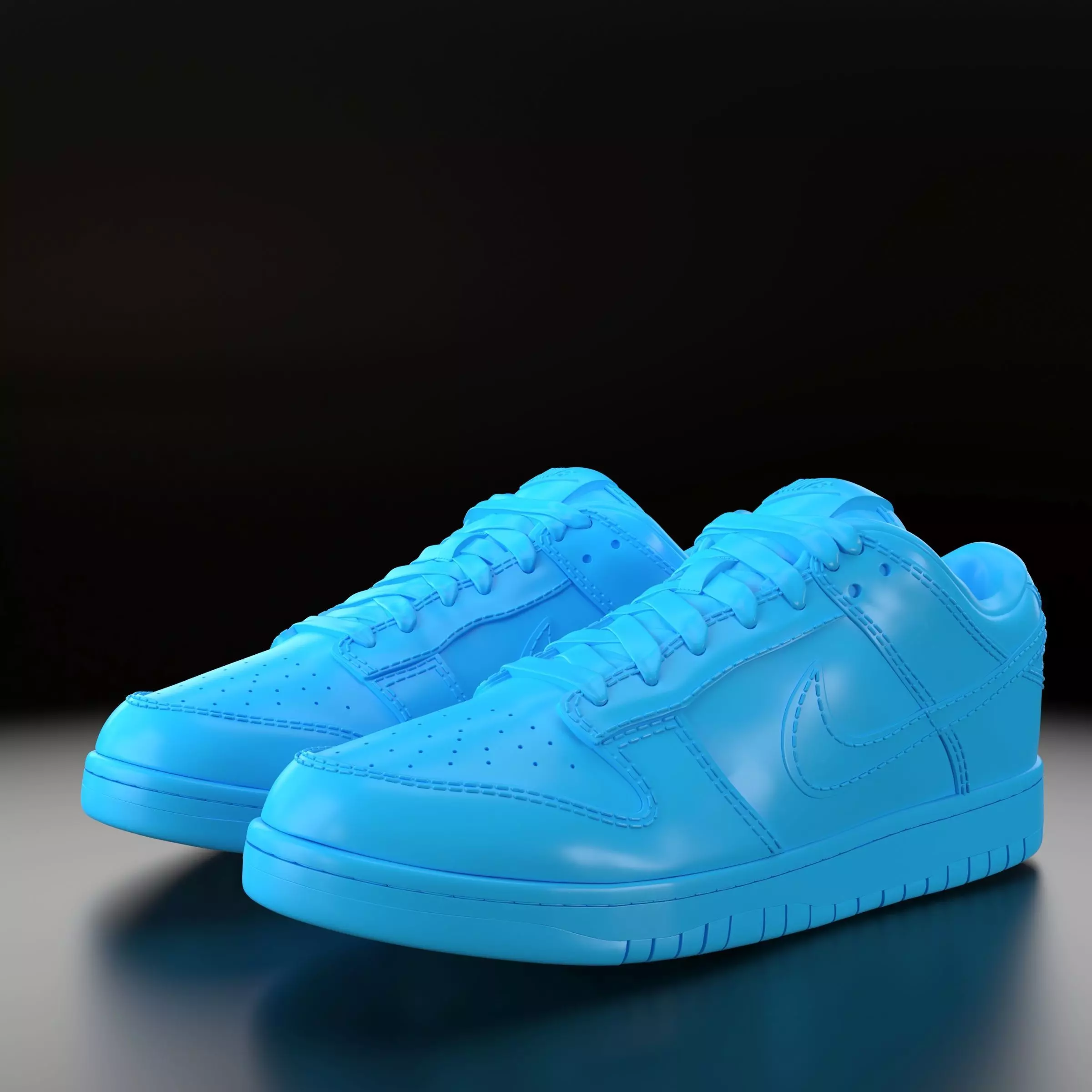 Nike Dunk Low  3D print model_0