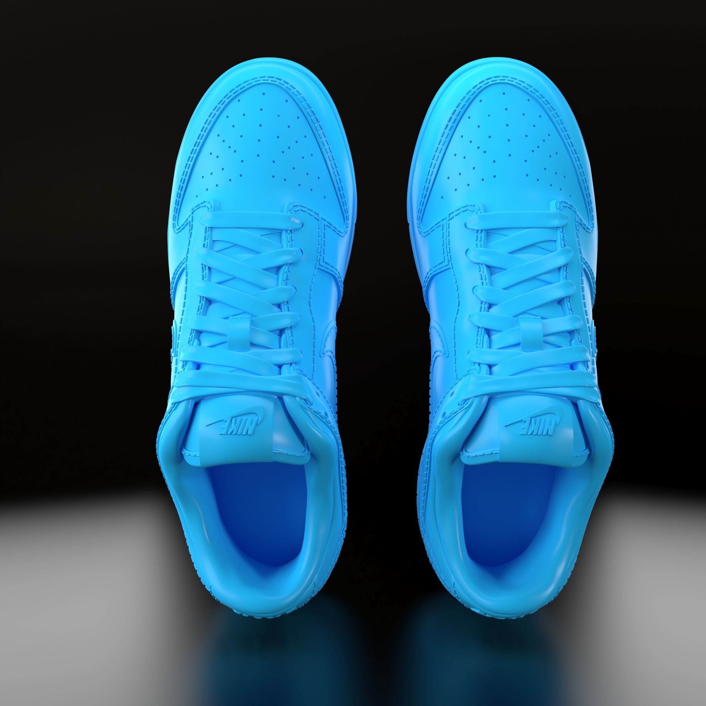 Nike Dunk Low  3D print model_3
