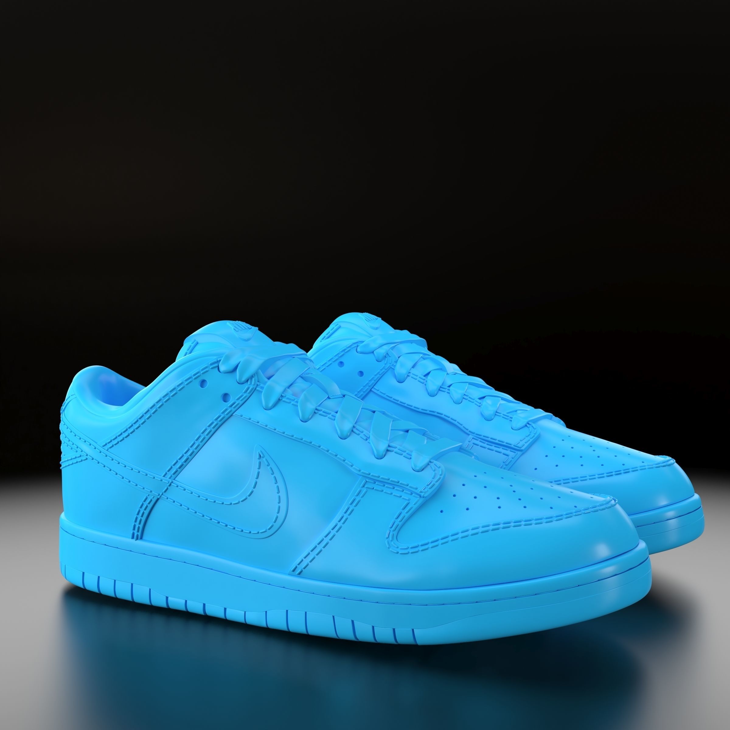 Nike Dunk Low  3D print model_1