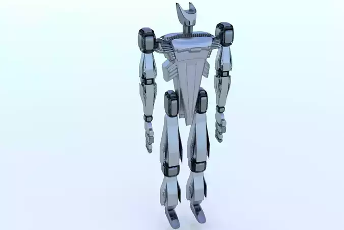 Rigged Robot Cyborg Character Sci Fi