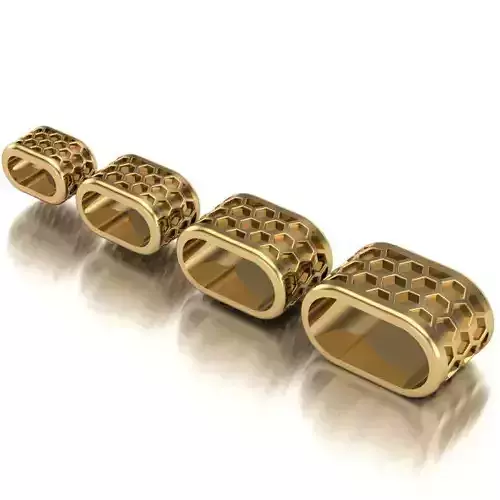 CHARMS three gold plated bracelets