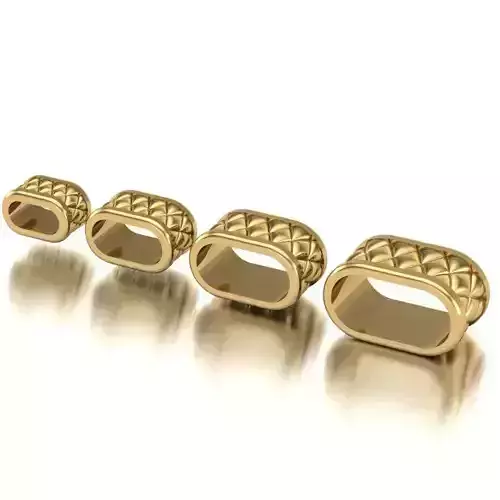 CHARMS three gold plated rings
