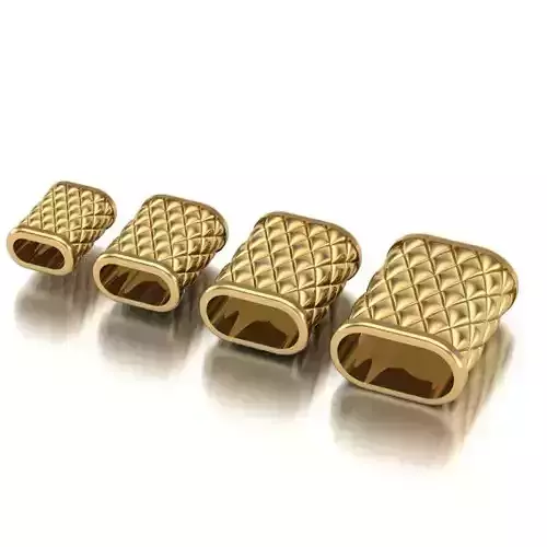 CHARMS three gold - plated metal rings