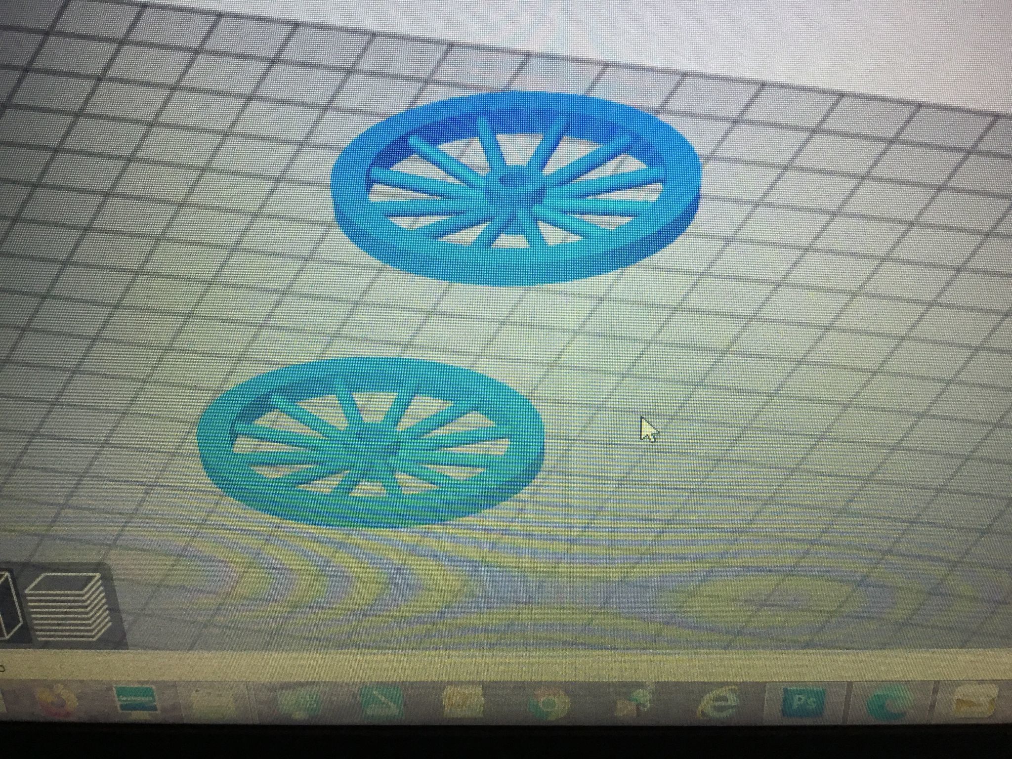 cannon on cart 3D print model_7