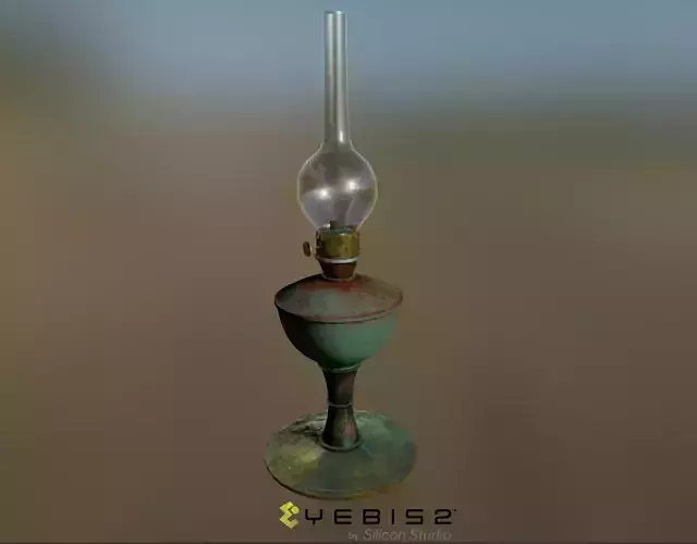 Oil Lamp Low-poly 3D model