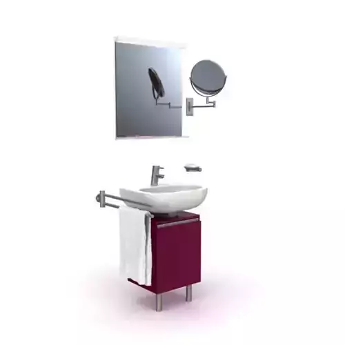Bathroom Sink Set With Mirrors