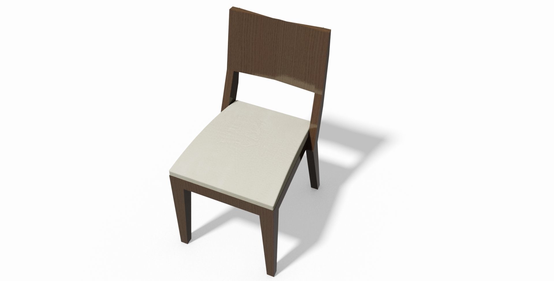 Chair wooden 3D model_2