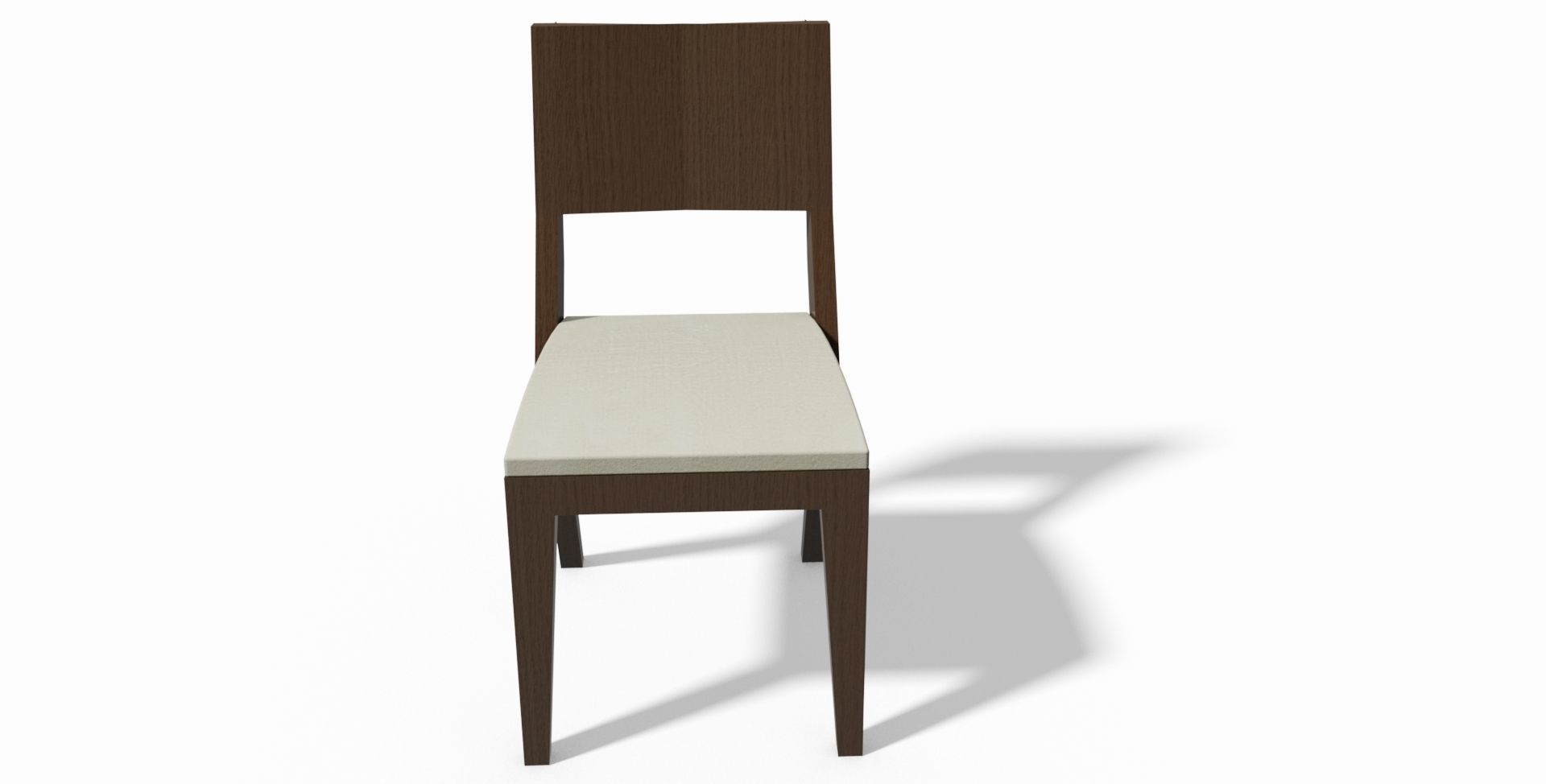 Chair wooden 3D model_1