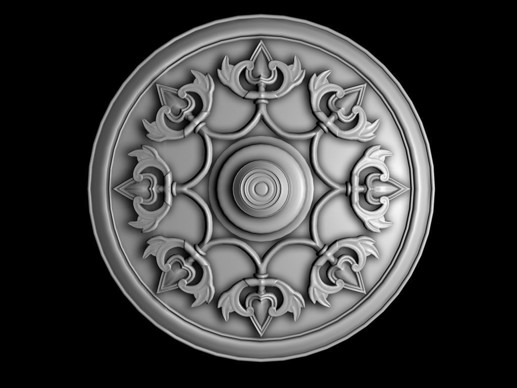 Celing Wall Design 001 3D model_4