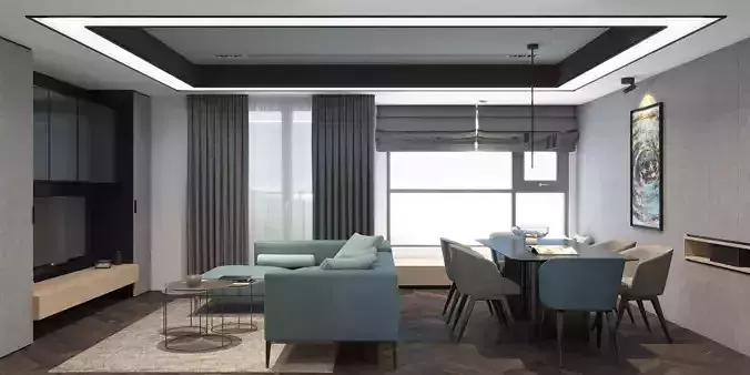 1Khanh Apartment Livingroom Design