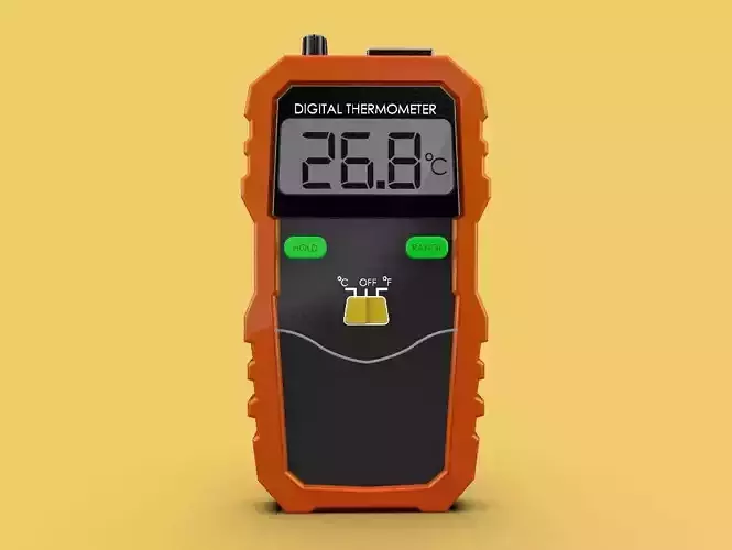 DIGITAL THERMOMETER LCD DISPLAY WIRELESS THERMOCOUPLE PEAK METER