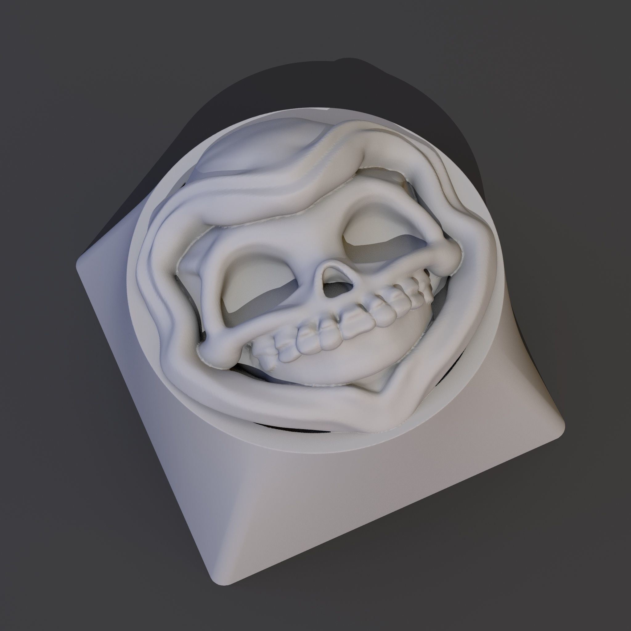 Grim Keycap 3D print model_1