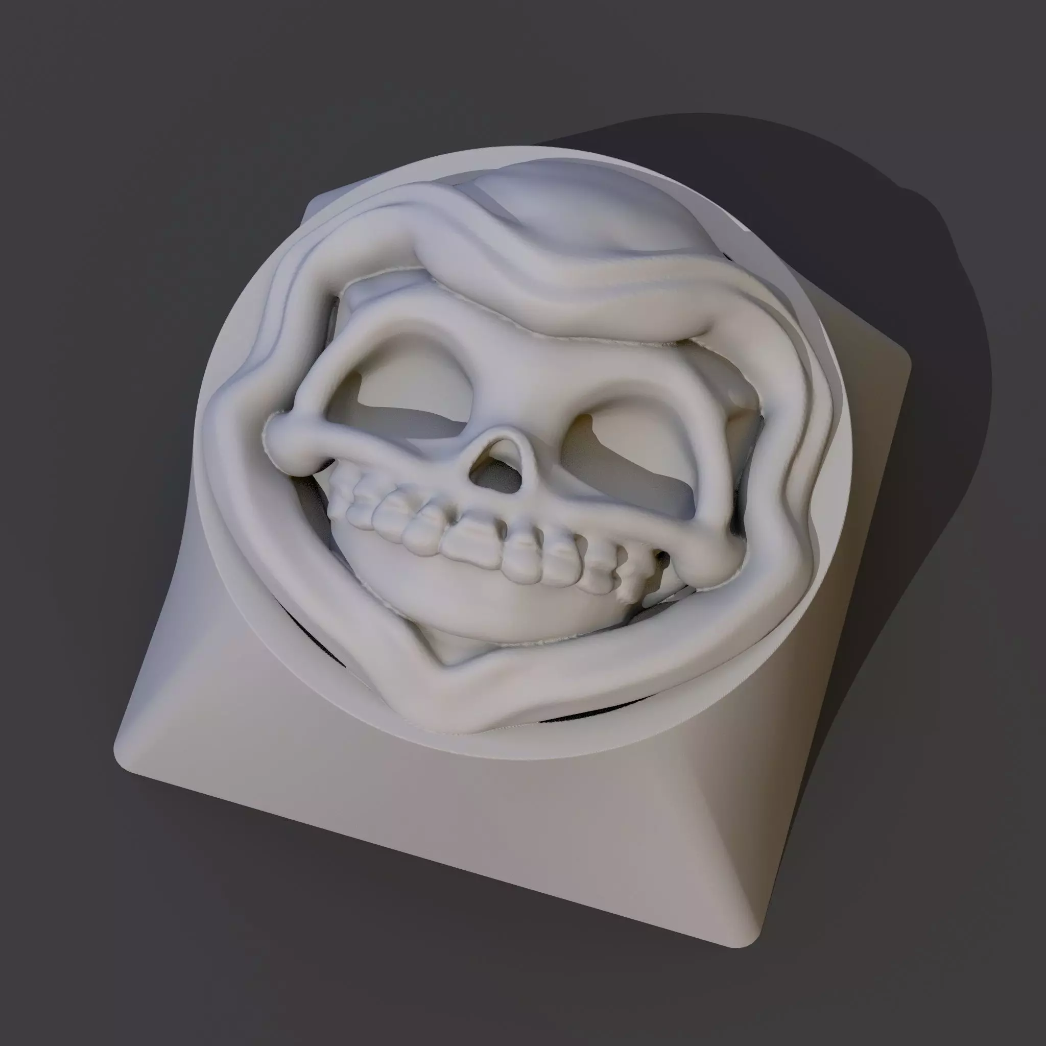 Grim Keycap 3D print model_0