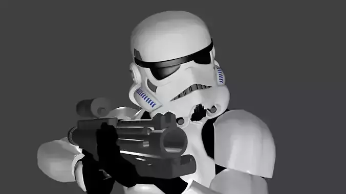 Stormtrooper Statue 3D Print File