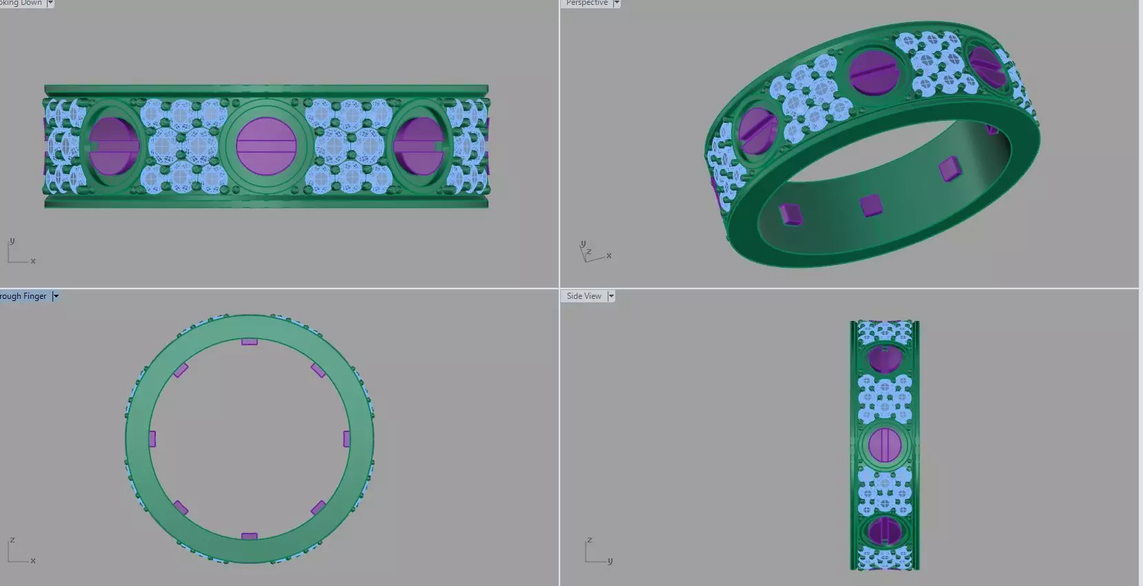diamond ring 3D print model