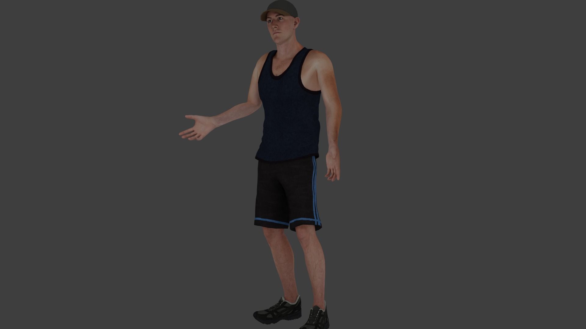 Rigged Male Character 18 3D model_20
