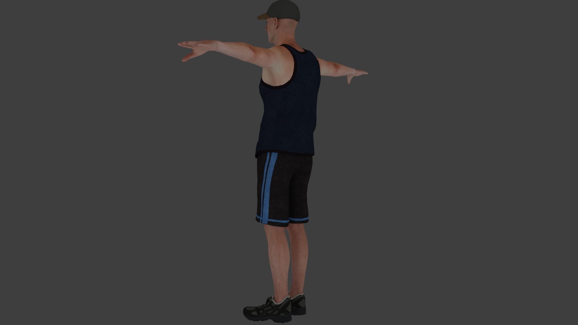 Rigged Male Character 18 3D model_8