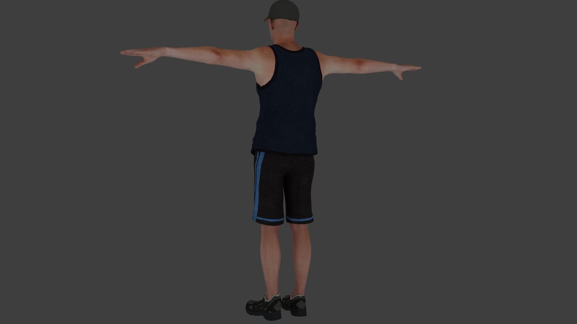 Rigged Male Character 18 3D model_7
