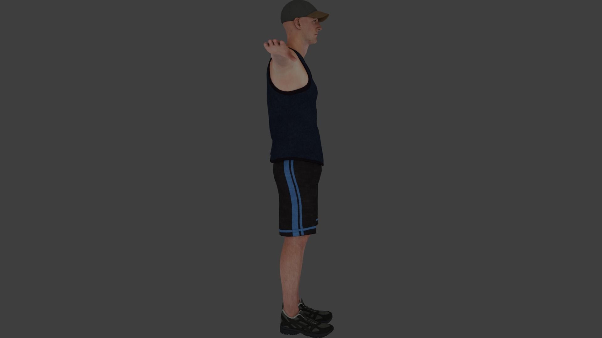 Rigged Male Character 18 3D model_3